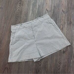 J Crew Chino Striped Shorts size 6